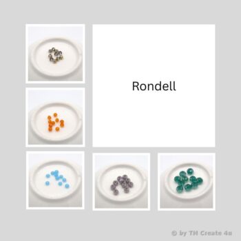 Glasschliffperlen Rondell