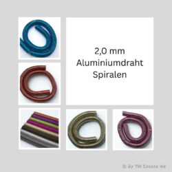 2 mm Aluminiumdraht Spiralen glatt