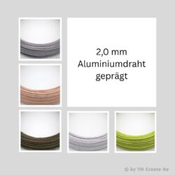 2 mm Aluminiumdraht geprägt