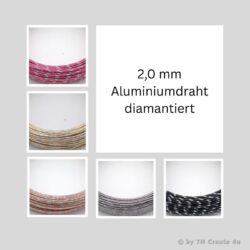 2 mm Aluminiumdraht diamantiert