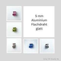 5 x 1 mm Aluminium Flachdraht glatt