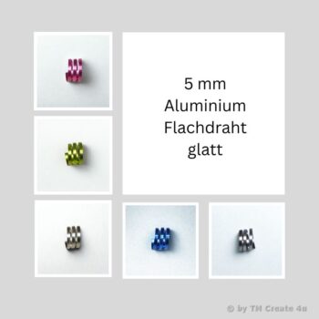 5 x 1 mm Aluminium Flachdraht glatt