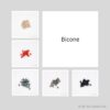 Glasschliffperlen Bicone