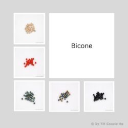 Glasschliffperlen Bicone