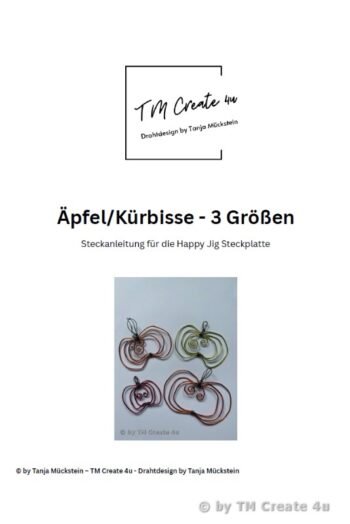 Steckanleitung Apfel/Kürbis für die Happy Jig Platte [Digital]