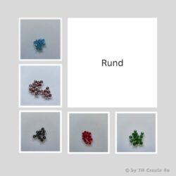 Glasschliffperlen Rund