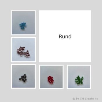 Glasschliffperlen Rund