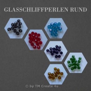 Glasschliffperlen Rund
