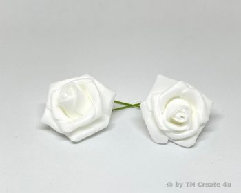 Rose Weiß 3 cm