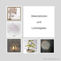 Dekorationen und Lichtobjekte