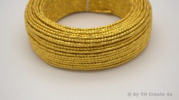 2 mm Aluminiumdraht Glitzer geprägt – Bild 22