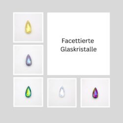 Facettierte Glaskristalle